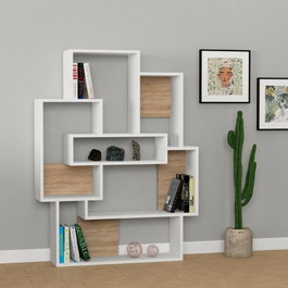 Hanah Home Barce - Blanco y Roble
